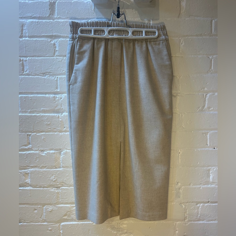 Aritzia Beige Pencil Skirt